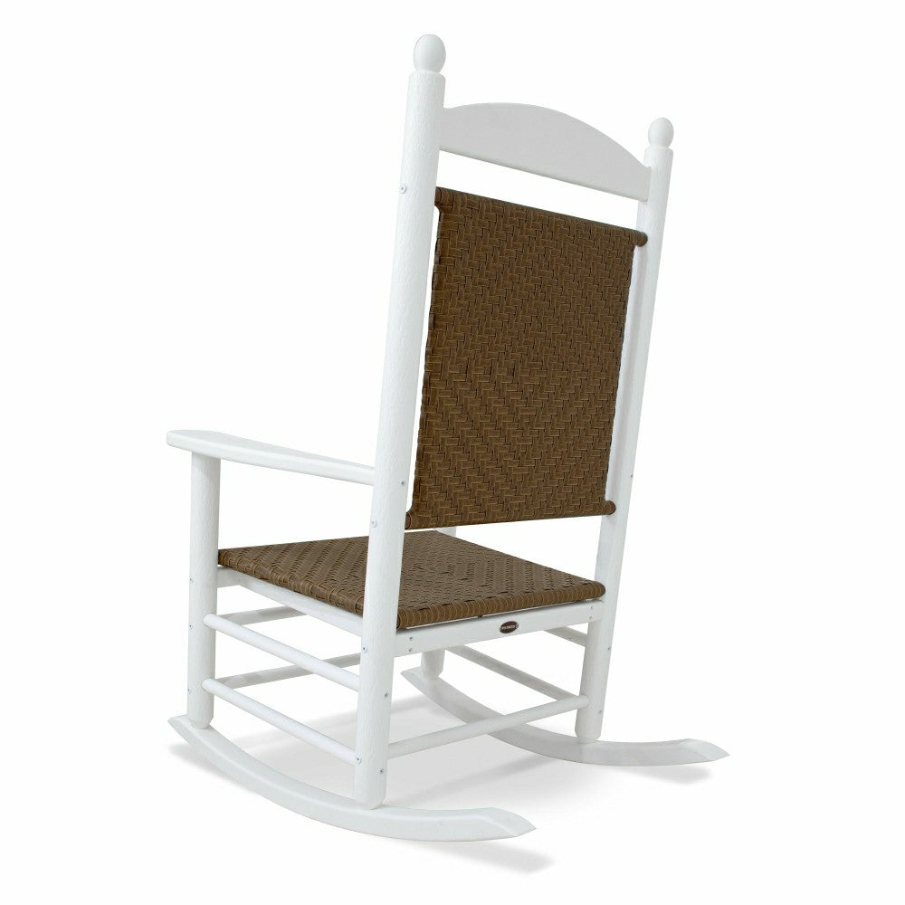 Plow & Hearth POLYWOOD® Jefferson Woven Rocking Chair