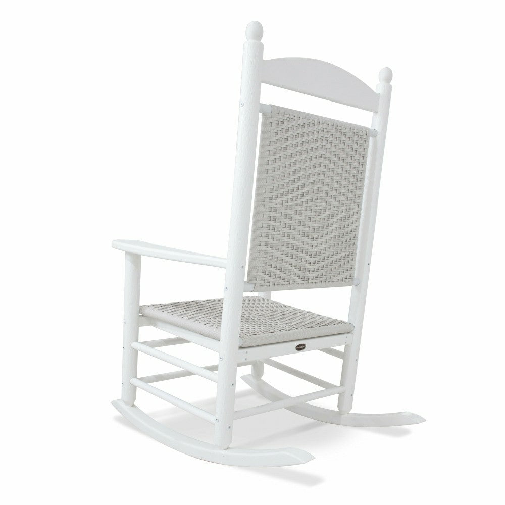 Plow & Hearth POLYWOOD® Jefferson Woven Rocking Chair