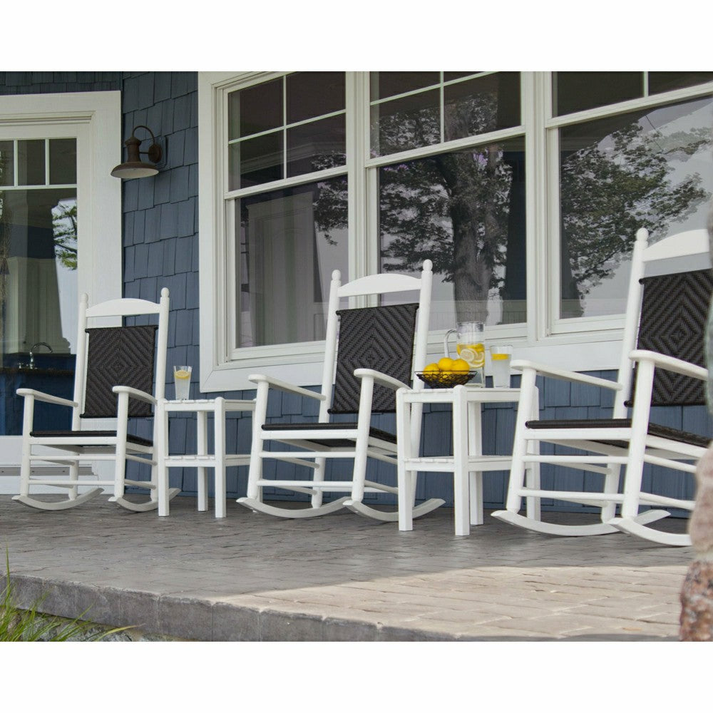 Plow & Hearth POLYWOOD® Jefferson Woven Rocking Chair