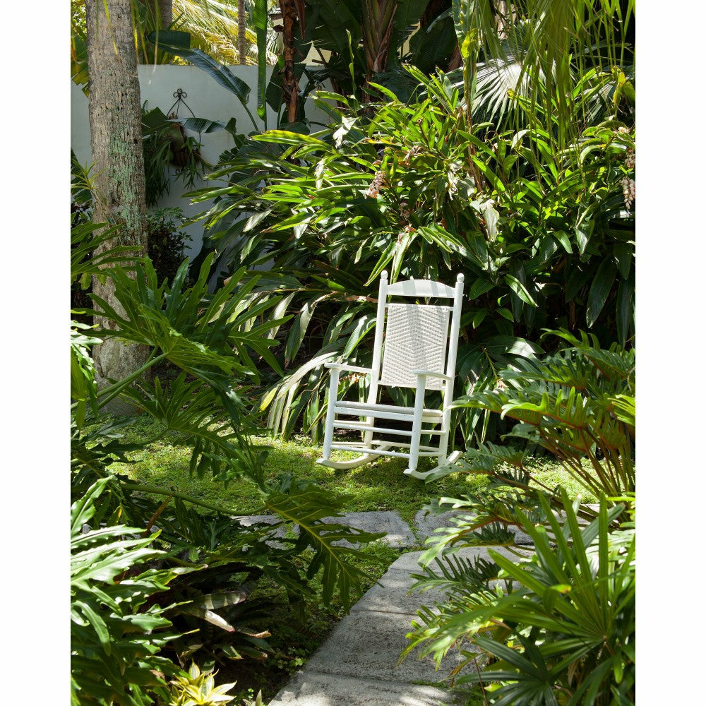 Plow & Hearth POLYWOOD® Jefferson Woven Rocking Chair
