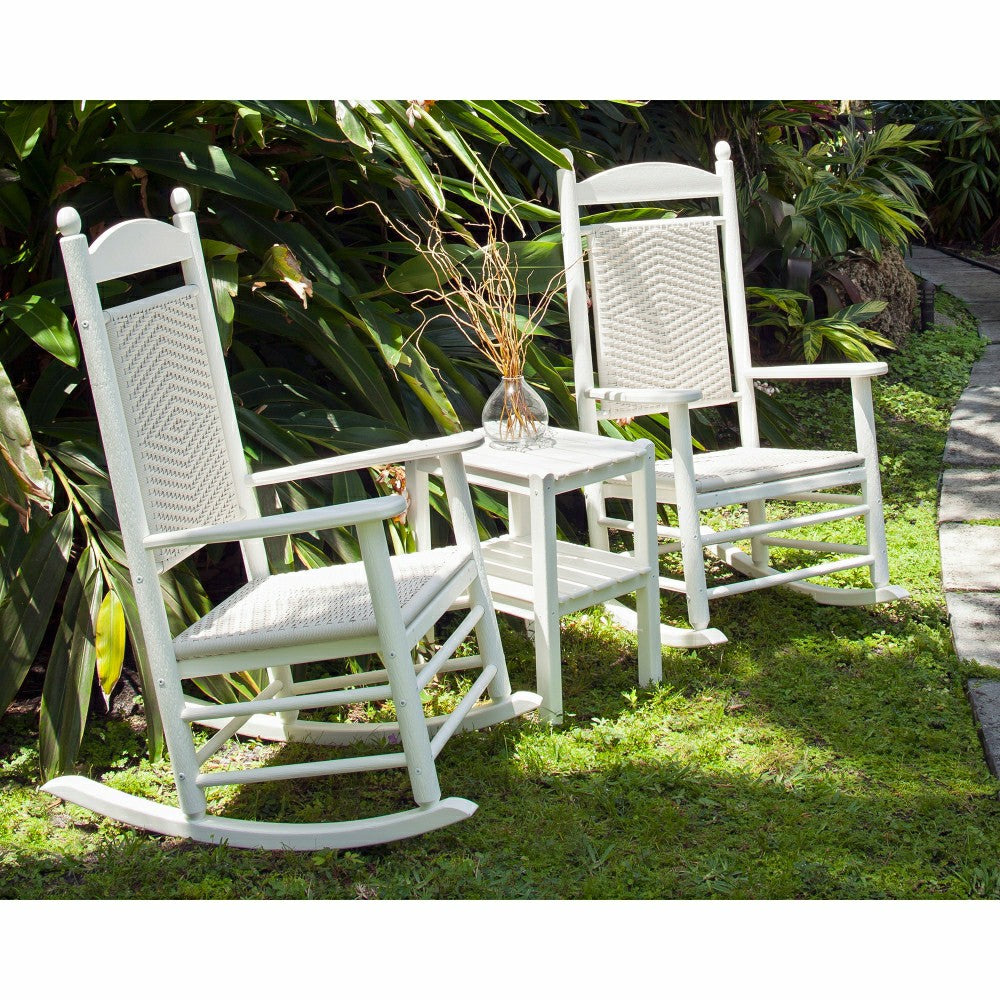 Plow & Hearth POLYWOOD® Jefferson Woven Rocking Chair