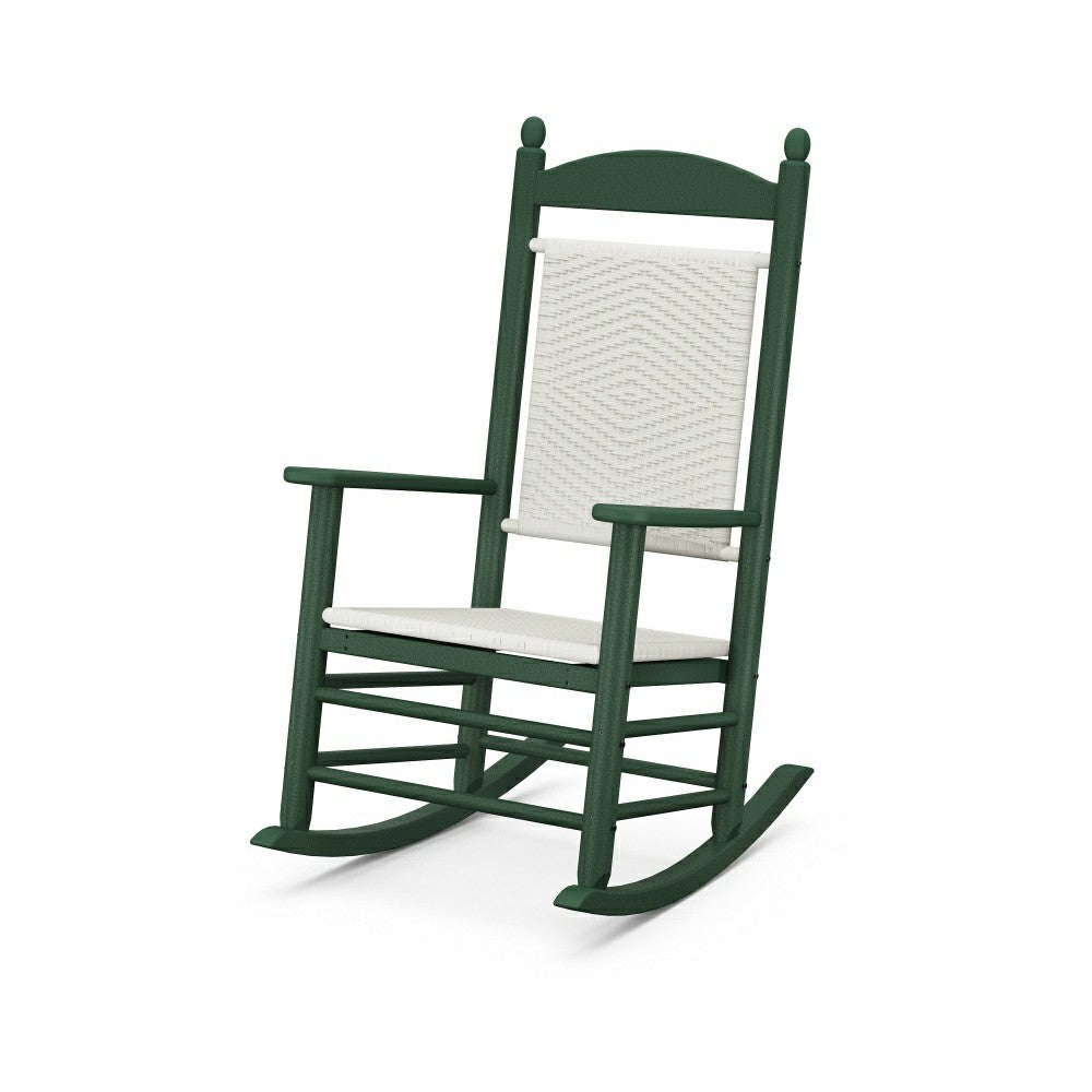 Plow & Hearth POLYWOOD® Jefferson Woven Rocking Chair