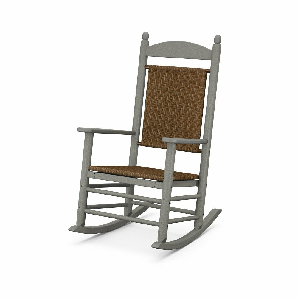 Plow & Hearth POLYWOOD® Jefferson Woven Rocking Chair