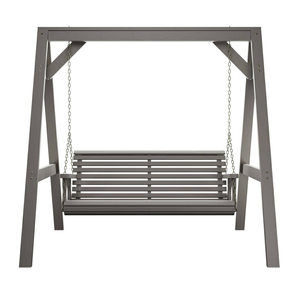 Plow & Hearth Amish Casual Heavy Duty Roll Back Swing with A-Frame Stand