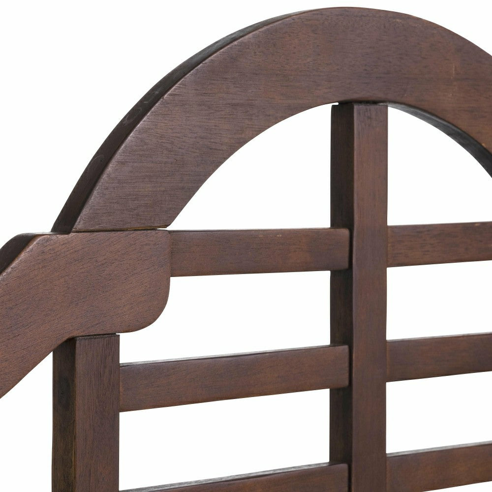 Plow & Hearth Lutyens Eucalyptus Wood Porch Swing, Natural