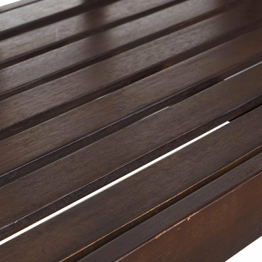 Plow & Hearth Lutyens Eucalyptus Wood Porch Swing, Natural