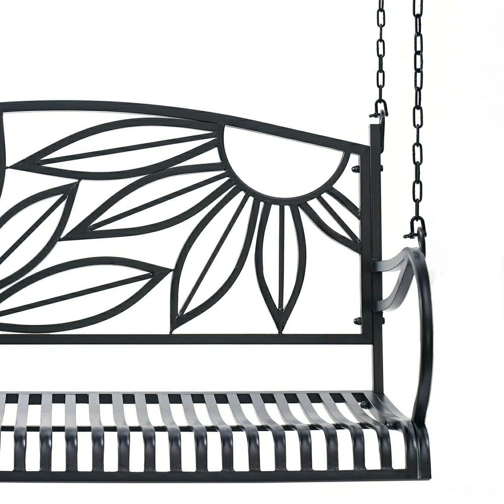 Plow & Hearth Live Casual Heavy Duty Mariposa Metal Porch Swing