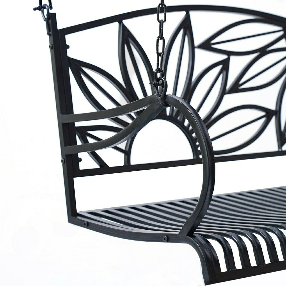 Plow & Hearth Live Casual Heavy Duty Mariposa Metal Porch Swing