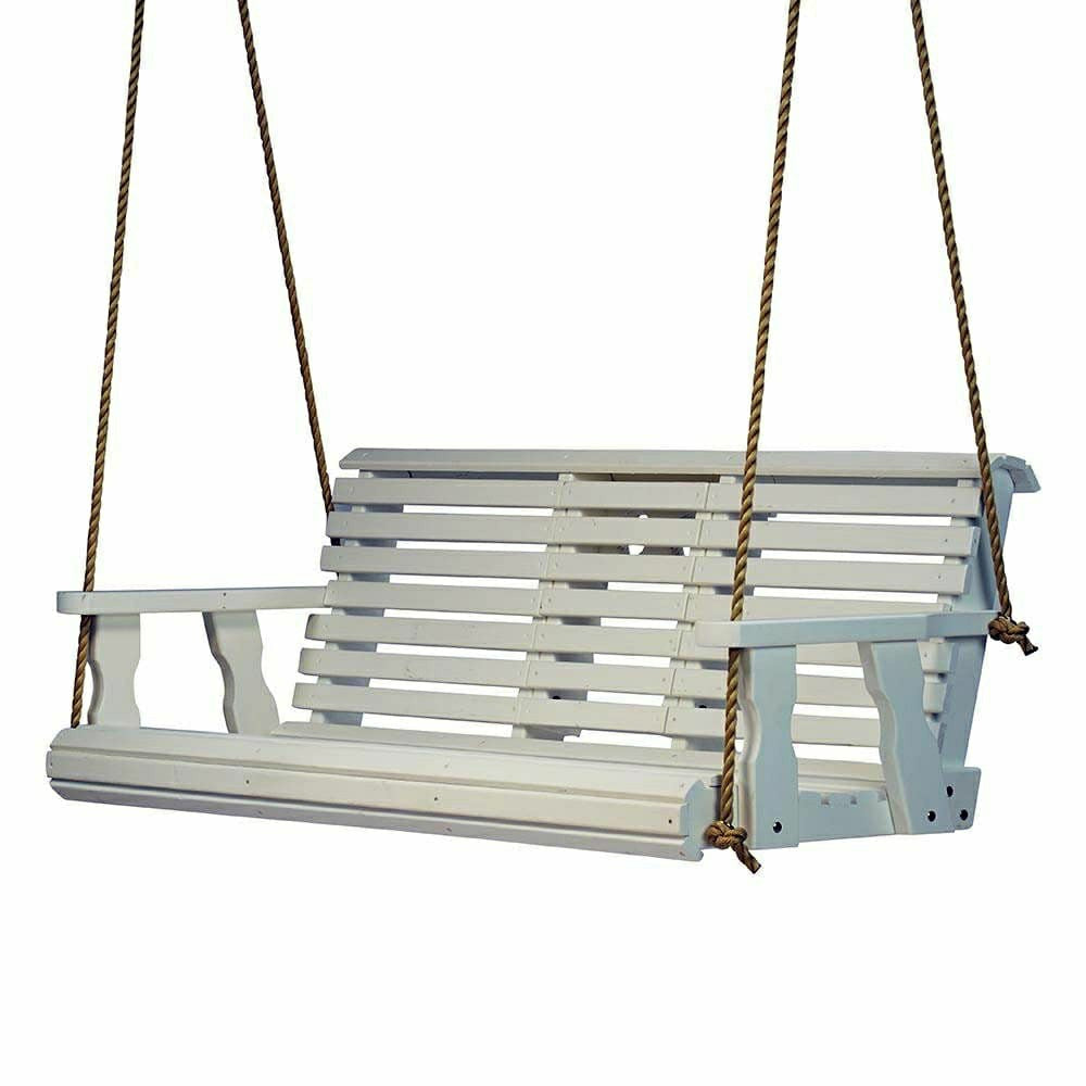 Plow & Hearth Porchgate Amish Heavy Duty Rollback Console Porch Swing