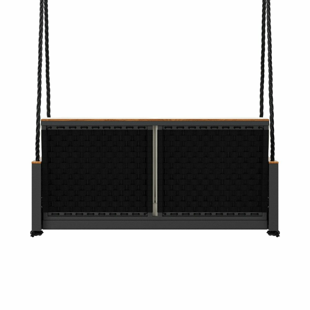 Plow & Hearth East Green Linden Porch Swing With Cushions