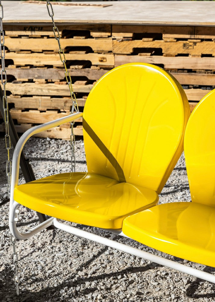 Plow & Hearth Live Casual Retro Metal Porch Swing