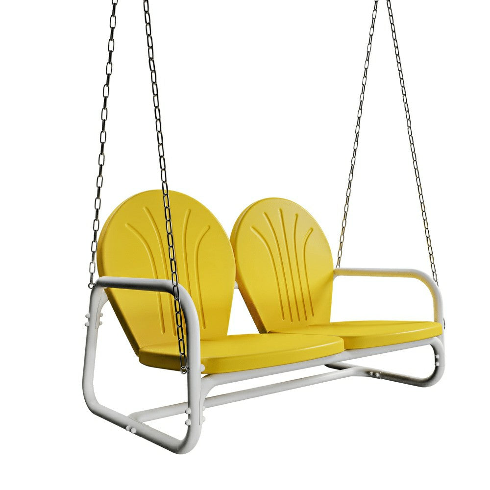 Plow & Hearth Live Casual Retro Metal Porch Swing