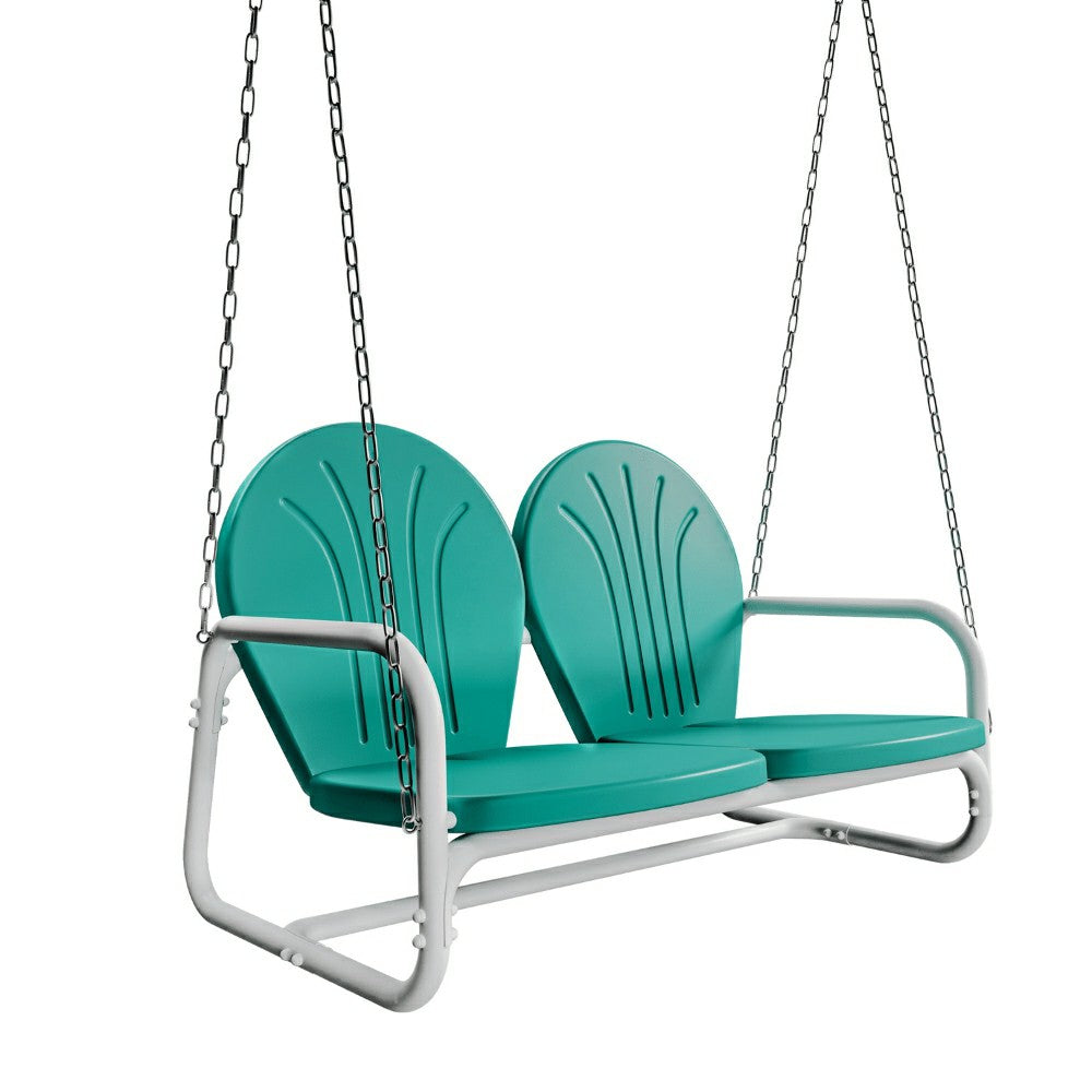 Plow & Hearth Live Casual Retro Metal Porch Swing
