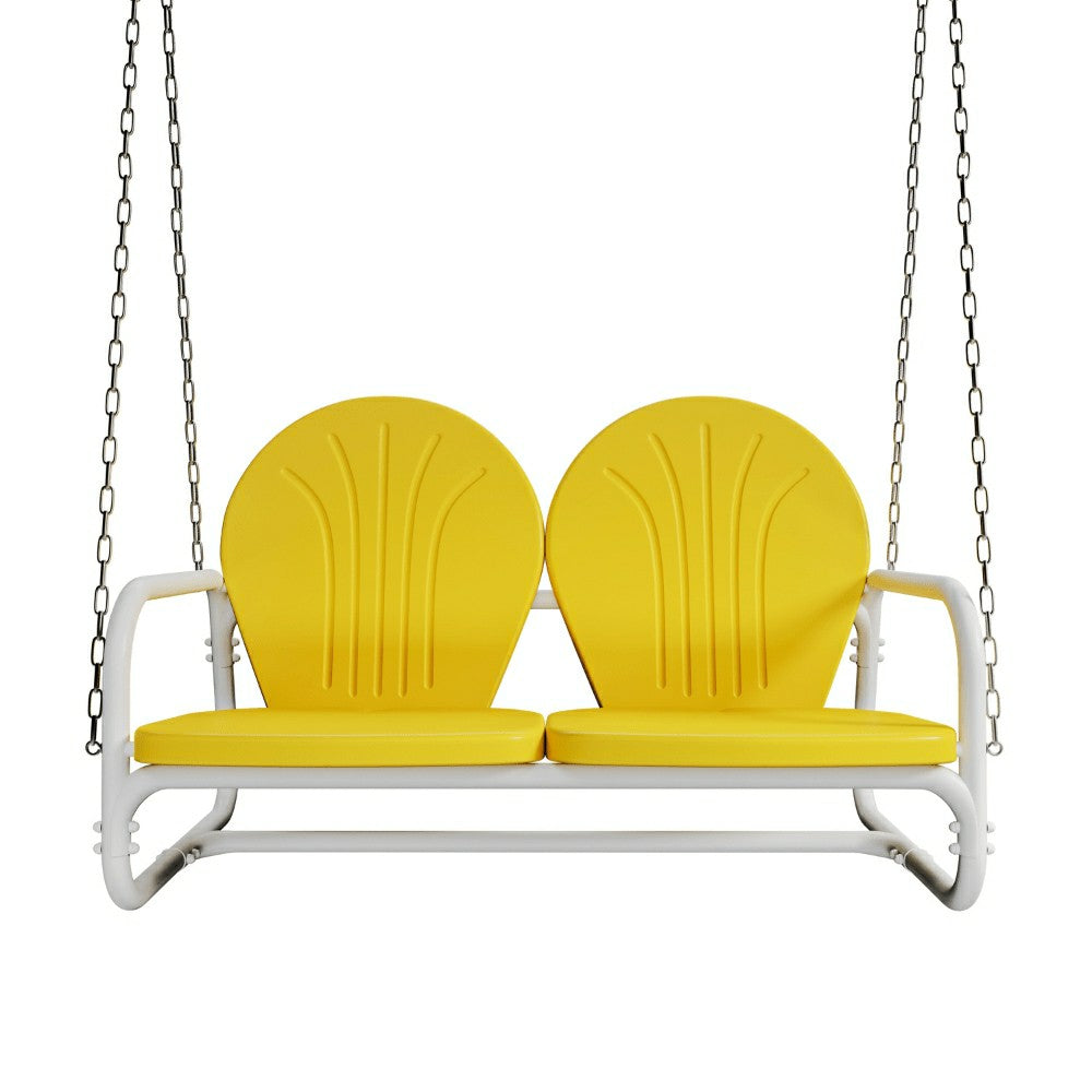 Plow & Hearth Live Casual Retro Metal Porch Swing