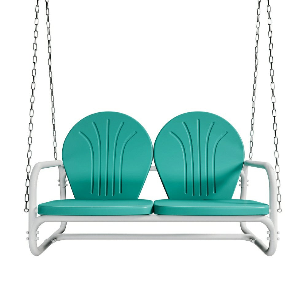 Plow & Hearth Live Casual Retro Metal Porch Swing