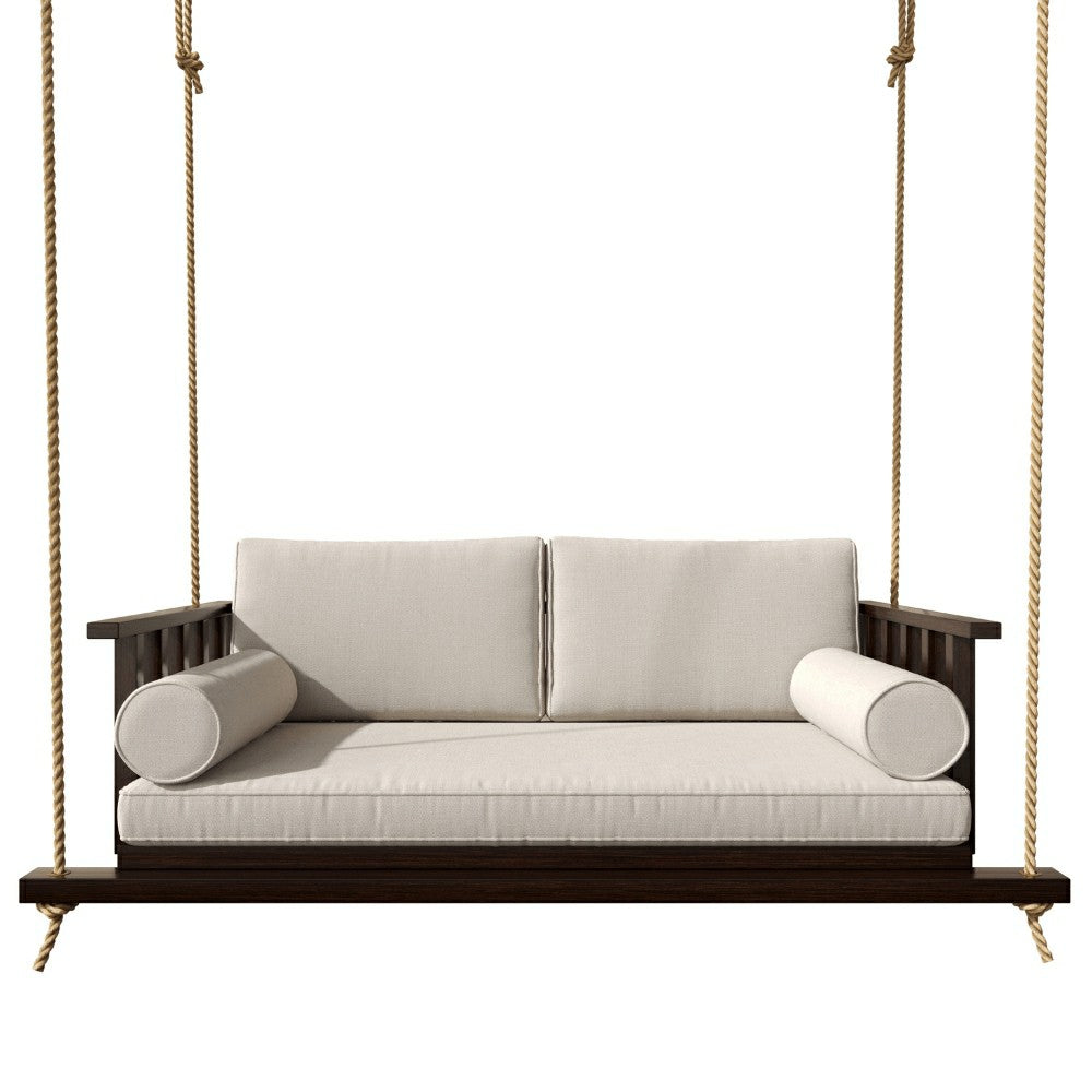 Plow & Hearth Live Casual The Madison Steel Daybed Swing With Cushions
