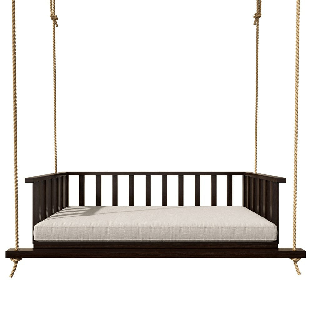 Plow & Hearth Live Casual The Madison Steel Daybed Swing With Cushions