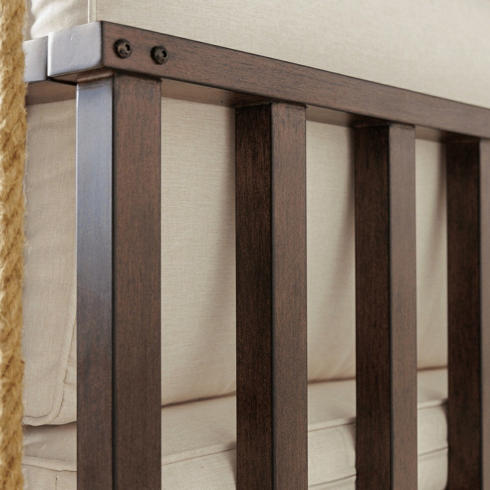 Plow & Hearth Live Casual The Madison Steel Daybed Swing With Cushions