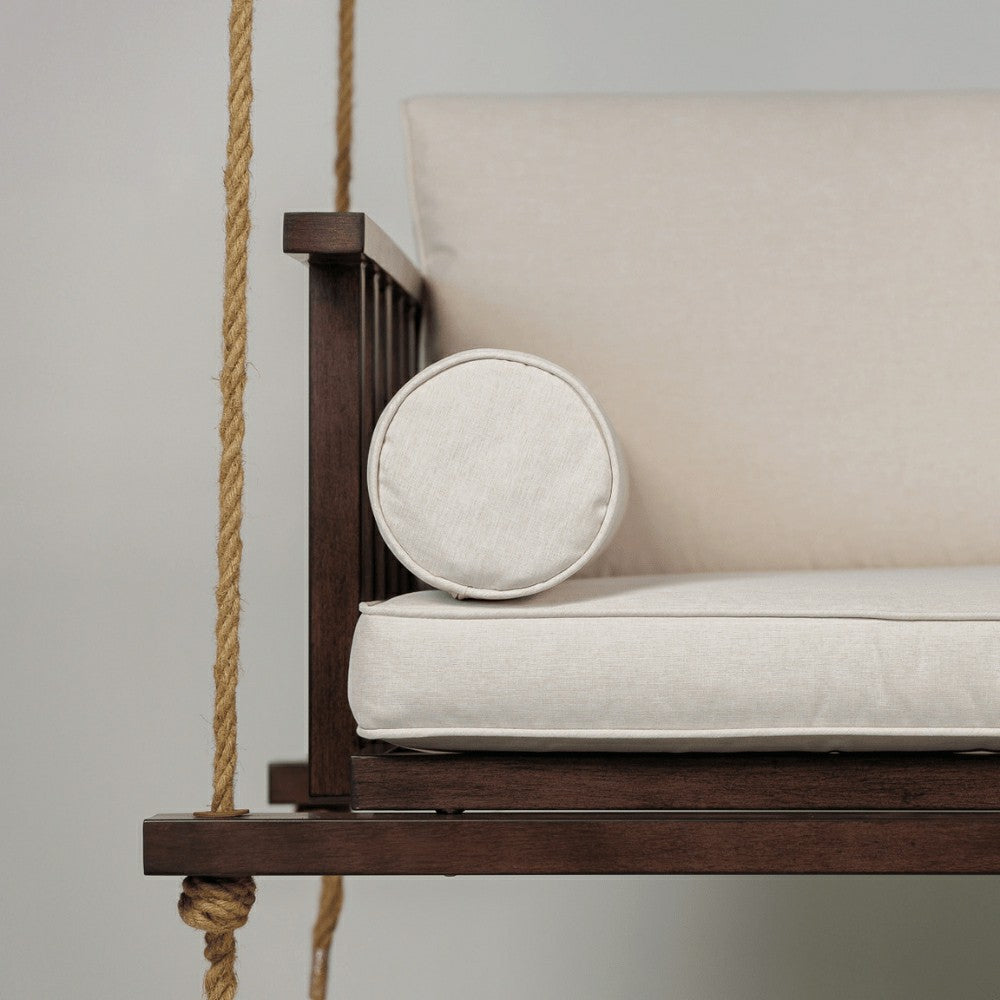 Plow & Hearth Live Casual The Madison Steel Daybed Swing With Cushions