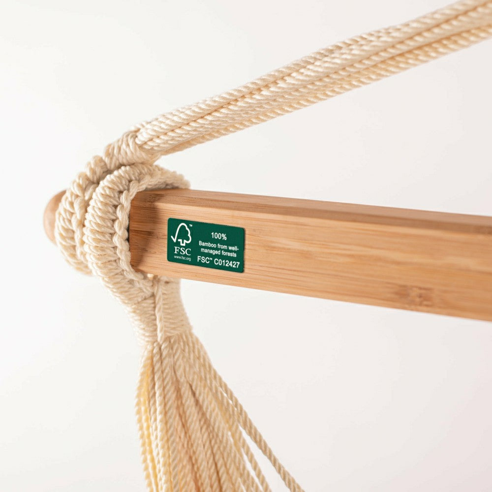 Plow & Hearth Domingo Sea Salt - Weather-Resistant Basic Hammock Chair