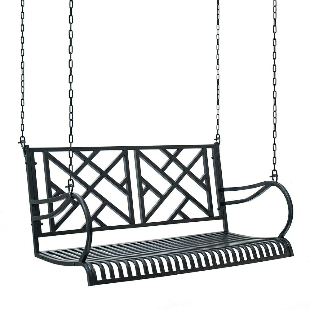 Plow & Hearth Live Casual Logan Metal Porch Swing
