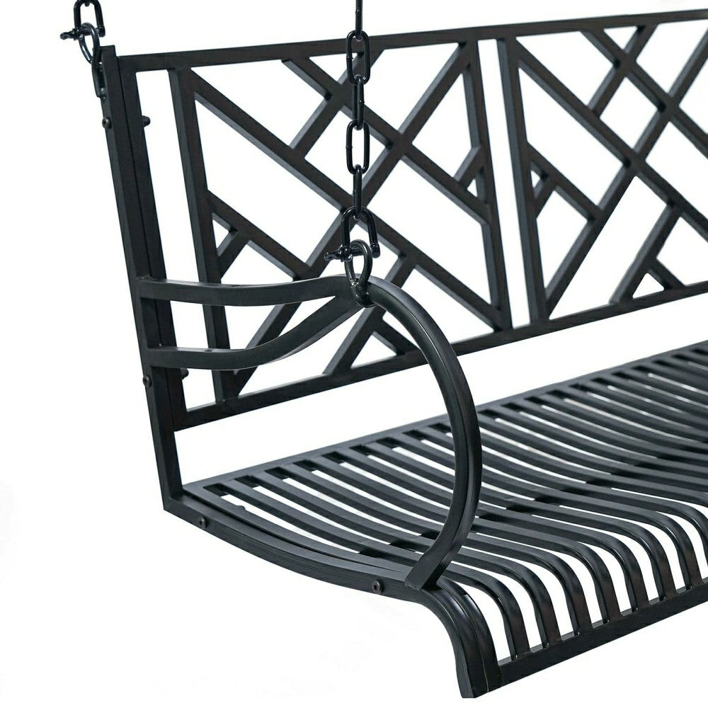 Plow & Hearth Live Casual Logan Metal Porch Swing