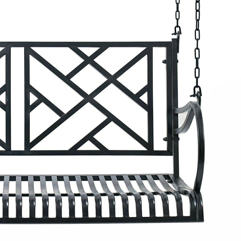 Plow & Hearth Live Casual Logan Metal Porch Swing