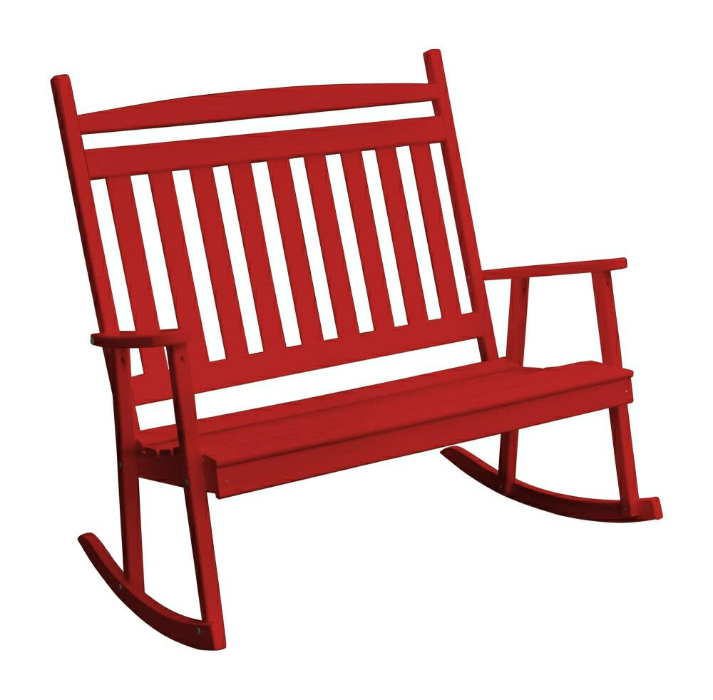 Plow & Hearth Keystone Amish Co. Classic Double Porch Rocker