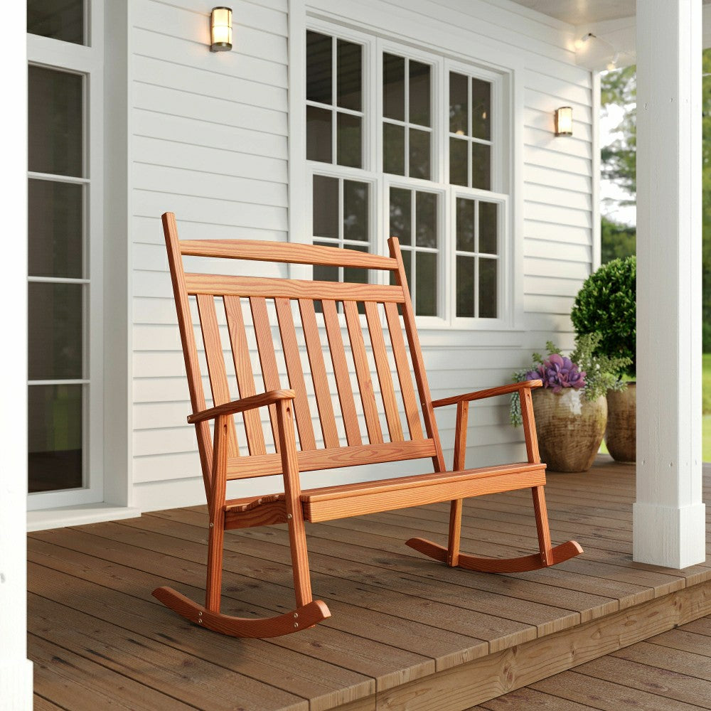 Plow & Hearth Keystone Amish Co. Classic Double Porch Rocker