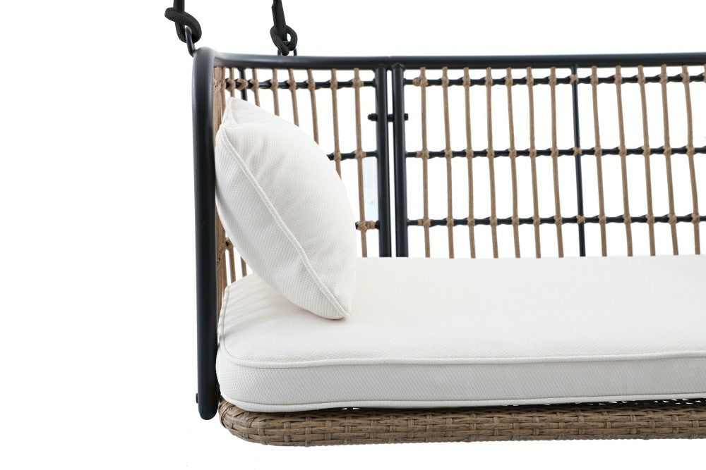 Plow & Hearth East Green Remy Porch Swing with Cushion
