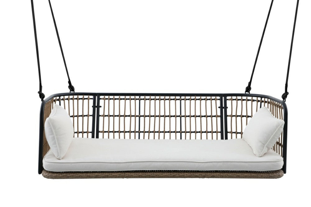 Plow & Hearth East Green Remy Porch Swing with Cushion