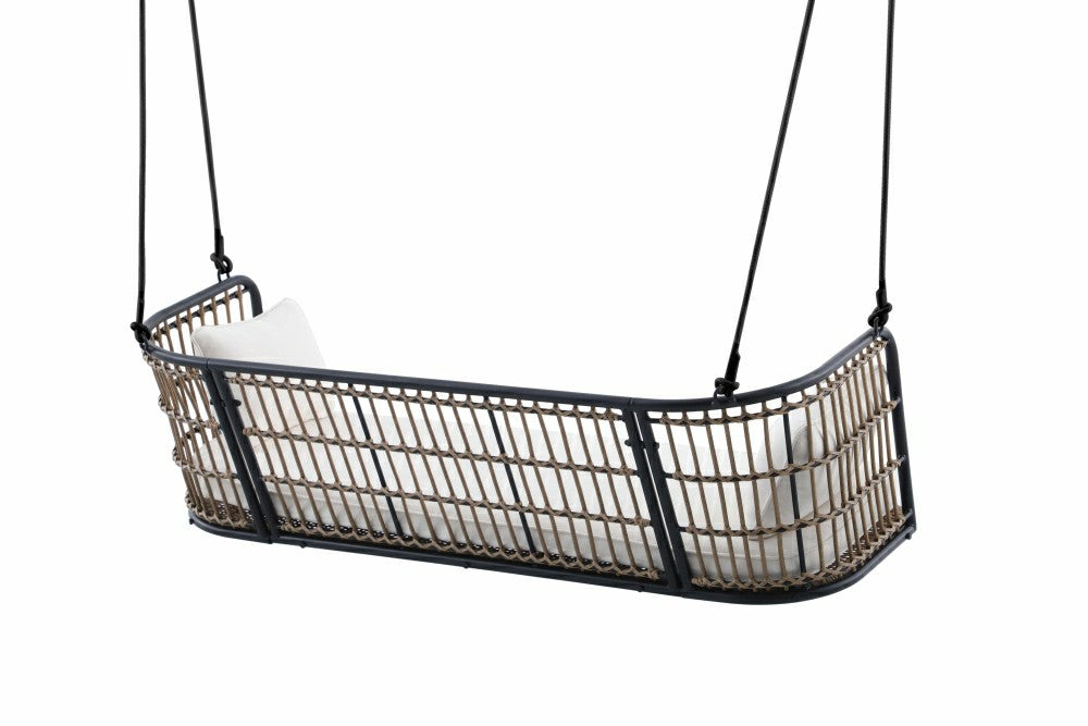 Plow & Hearth East Green Remy Porch Swing with Cushion