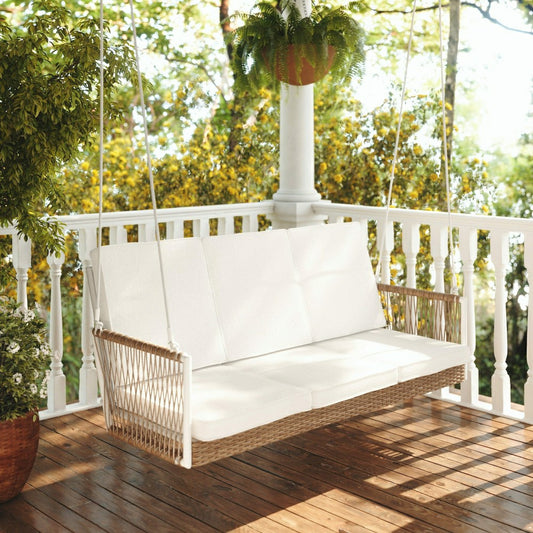 Plow & Hearth East Green Anderson Porch Swing with Cushions