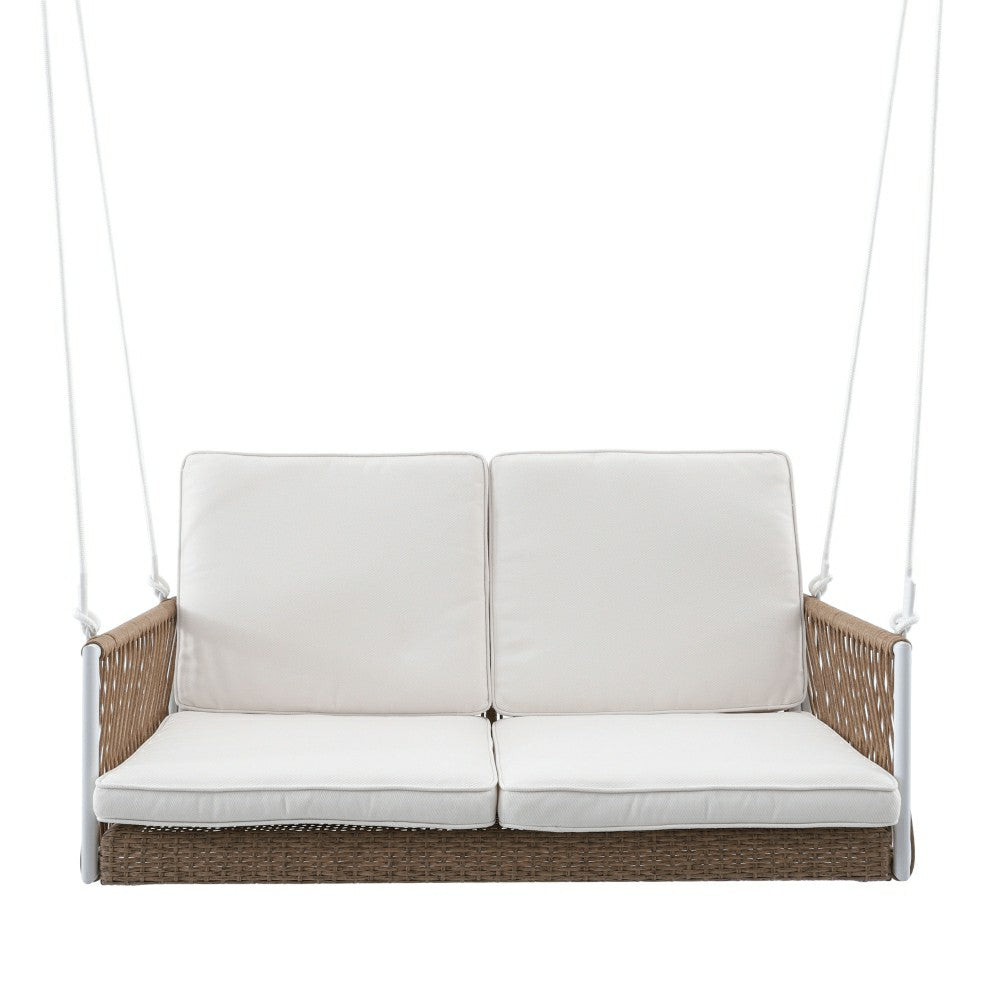 Plow & Hearth East Green Anderson Porch Swing with Cushions