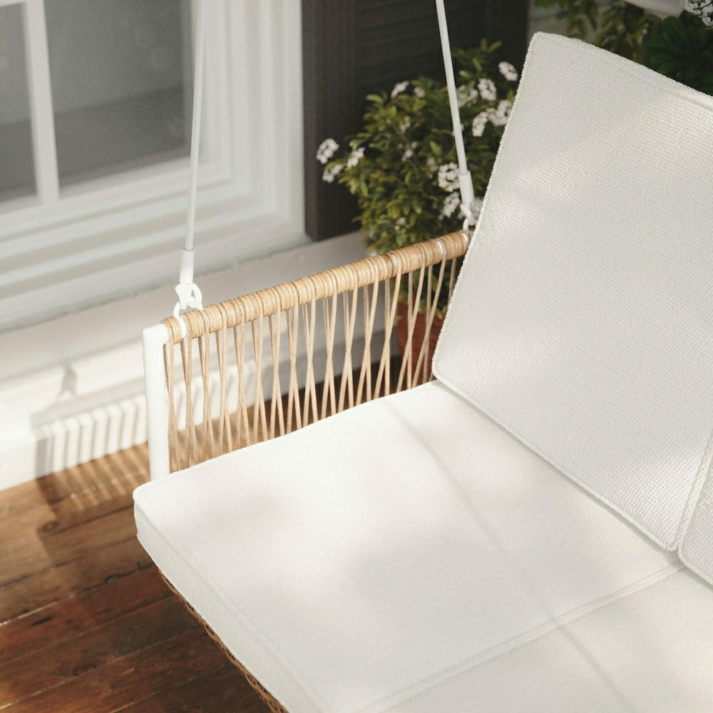 Plow & Hearth East Green Anderson Porch Swing with Cushions