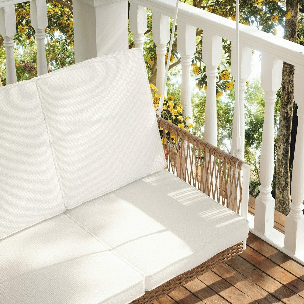 Plow & Hearth East Green Anderson Porch Swing with Cushions