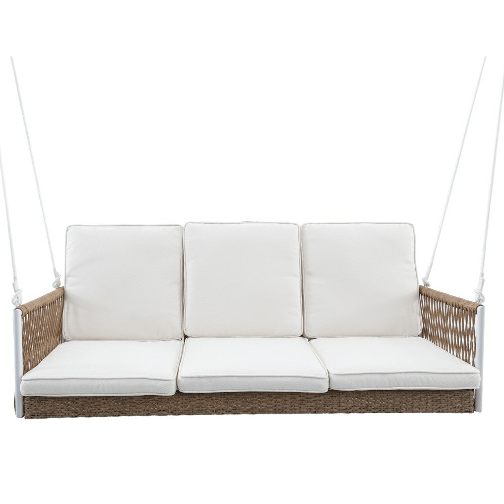 Plow & Hearth East Green Anderson Porch Swing with Cushions