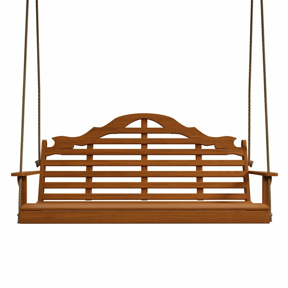 Plow & Hearth Keystone Amish Co. 5 Foot Milan Red Cedar Porch Swing without Cupholde