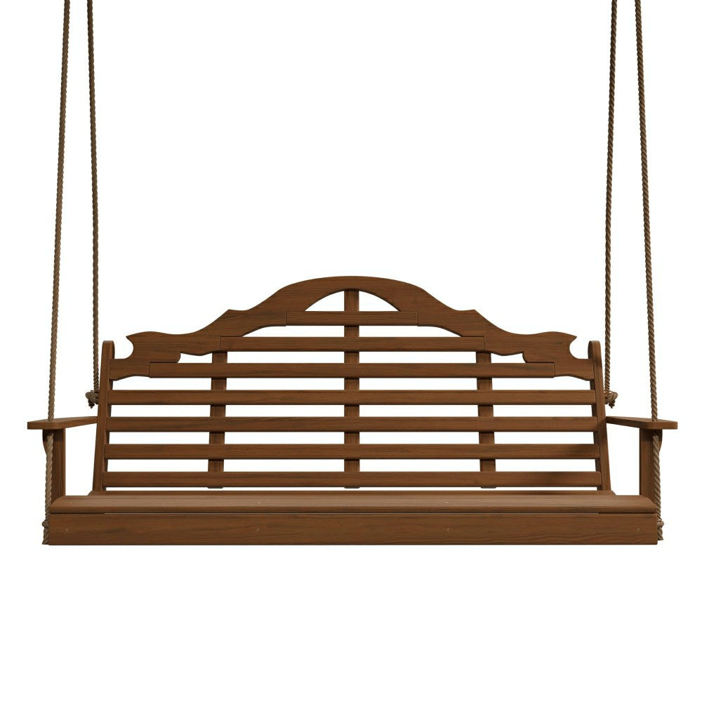 Plow & Hearth Keystone Amish Co. 5 Foot Milan Red Cedar Porch Swing without Cupholde