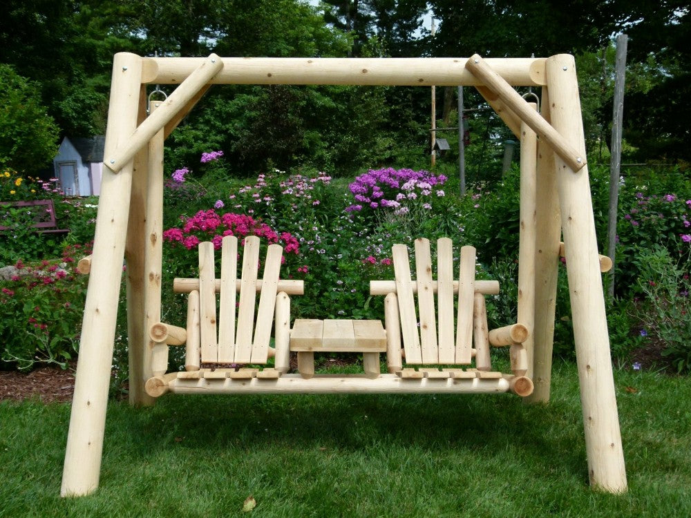 Plow & Hearth Backyard Wooden Swings for Your Garden