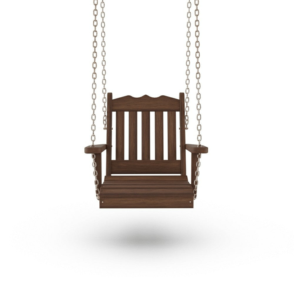 Plow & Hearth Keystone Amish Co. York Red Cedar Swing Chair