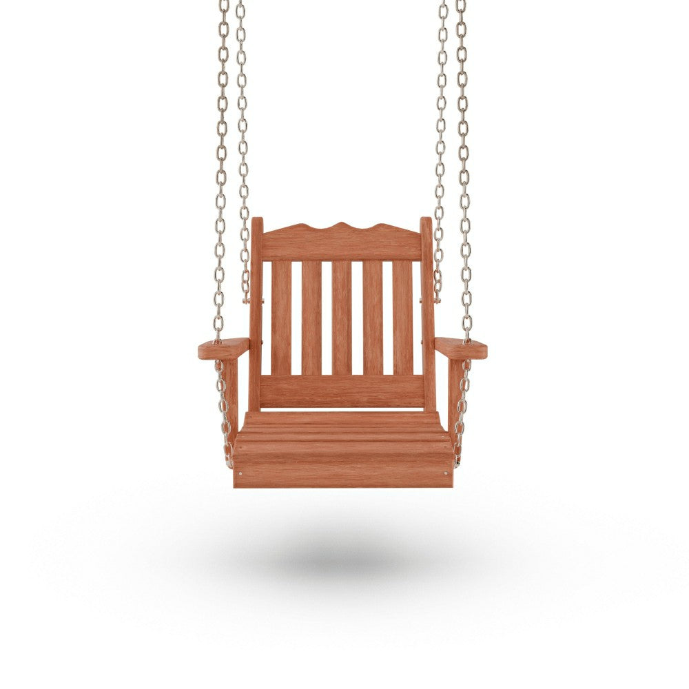 Plow & Hearth Keystone Amish Co. York Red Cedar Swing Chair