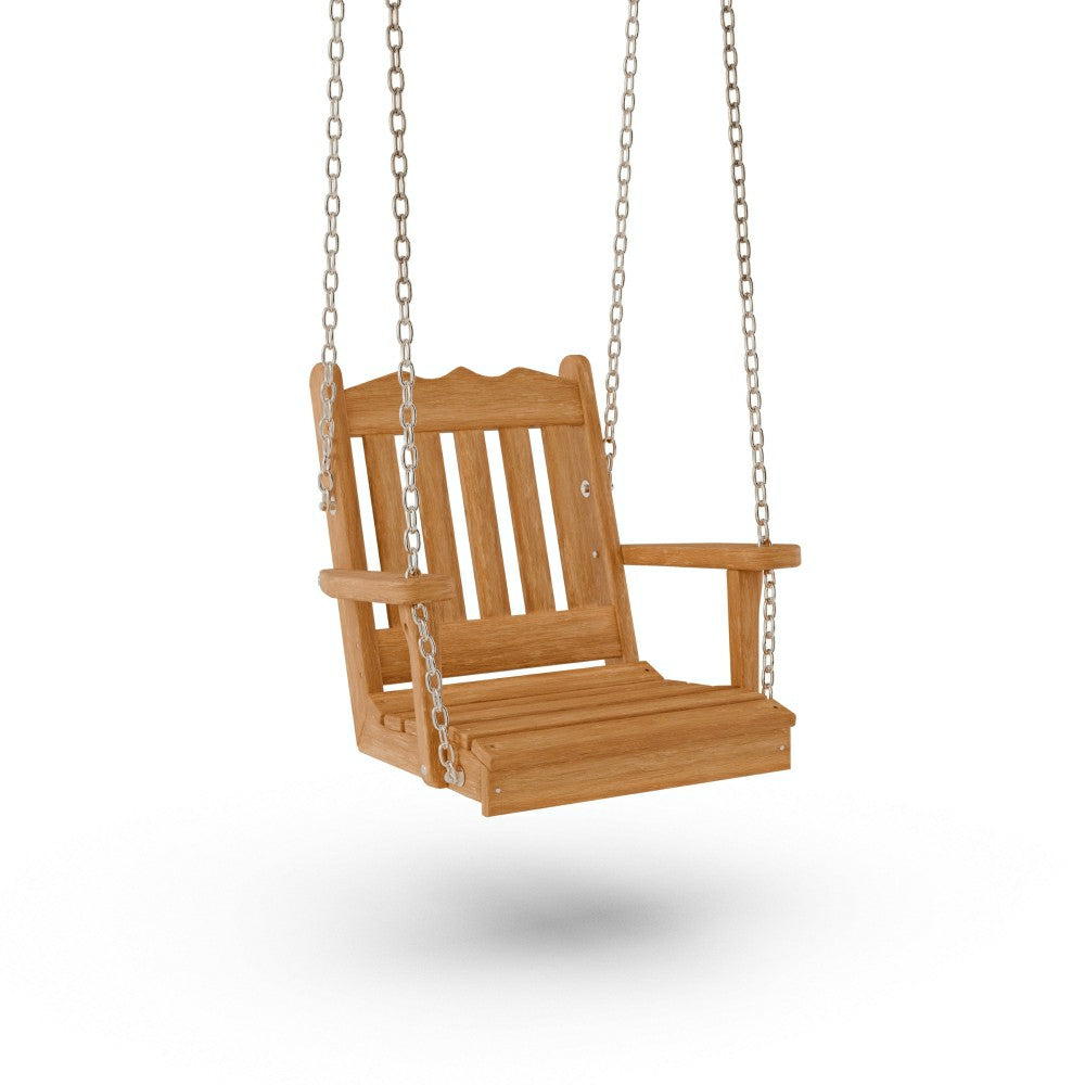 Plow & Hearth Keystone Amish Co. York Red Cedar Swing Chair