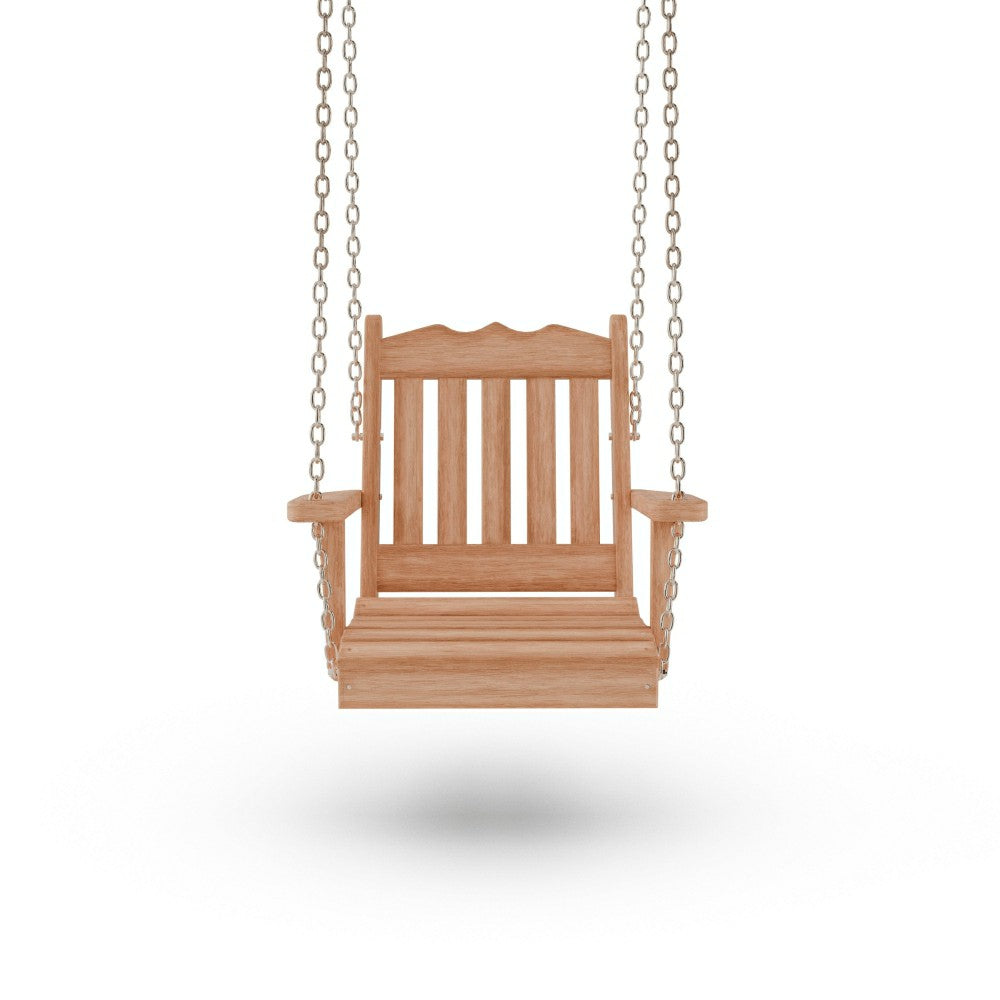 Plow & Hearth Keystone Amish Co. York Red Cedar Swing Chair
