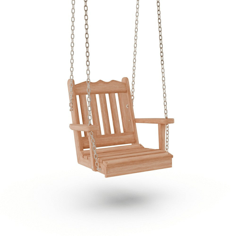 Plow & Hearth Keystone Amish Co. York Red Cedar Swing Chair