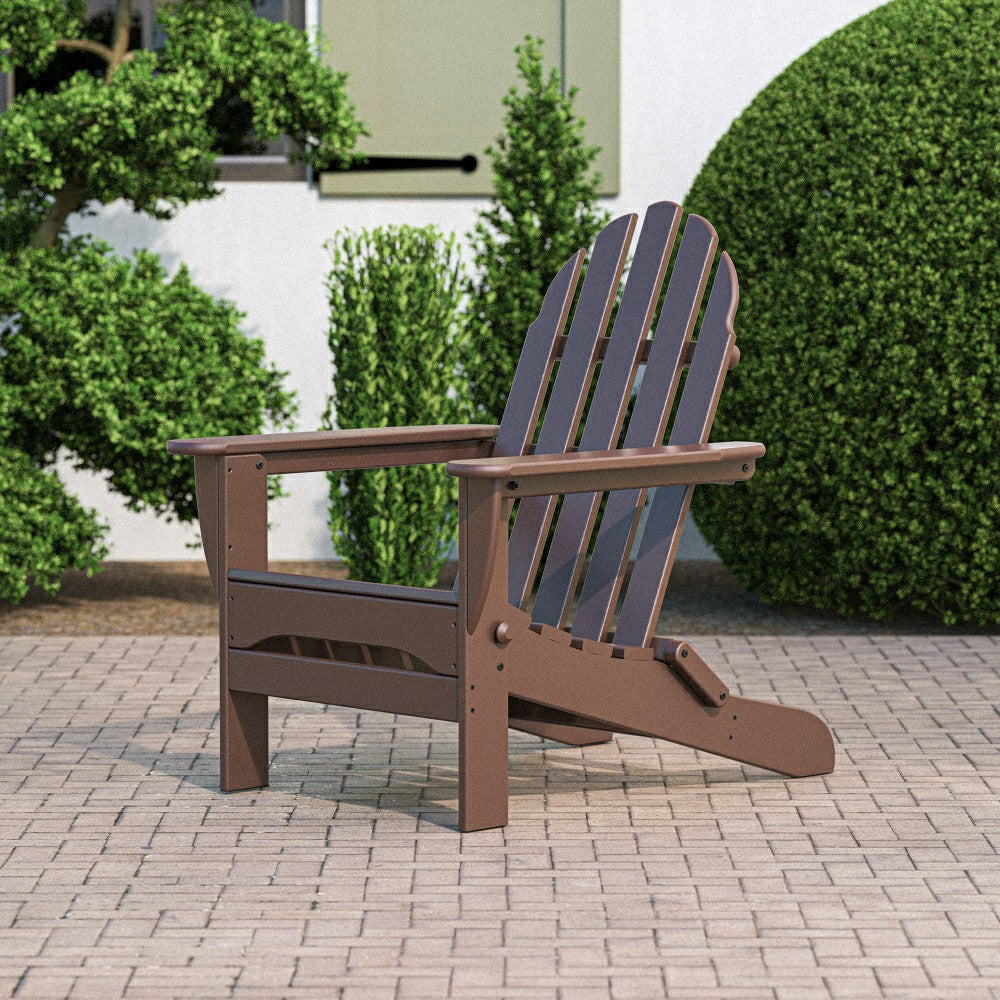 Plow & Hearth POLYWOOD® Classic Folding Adirondack Chair