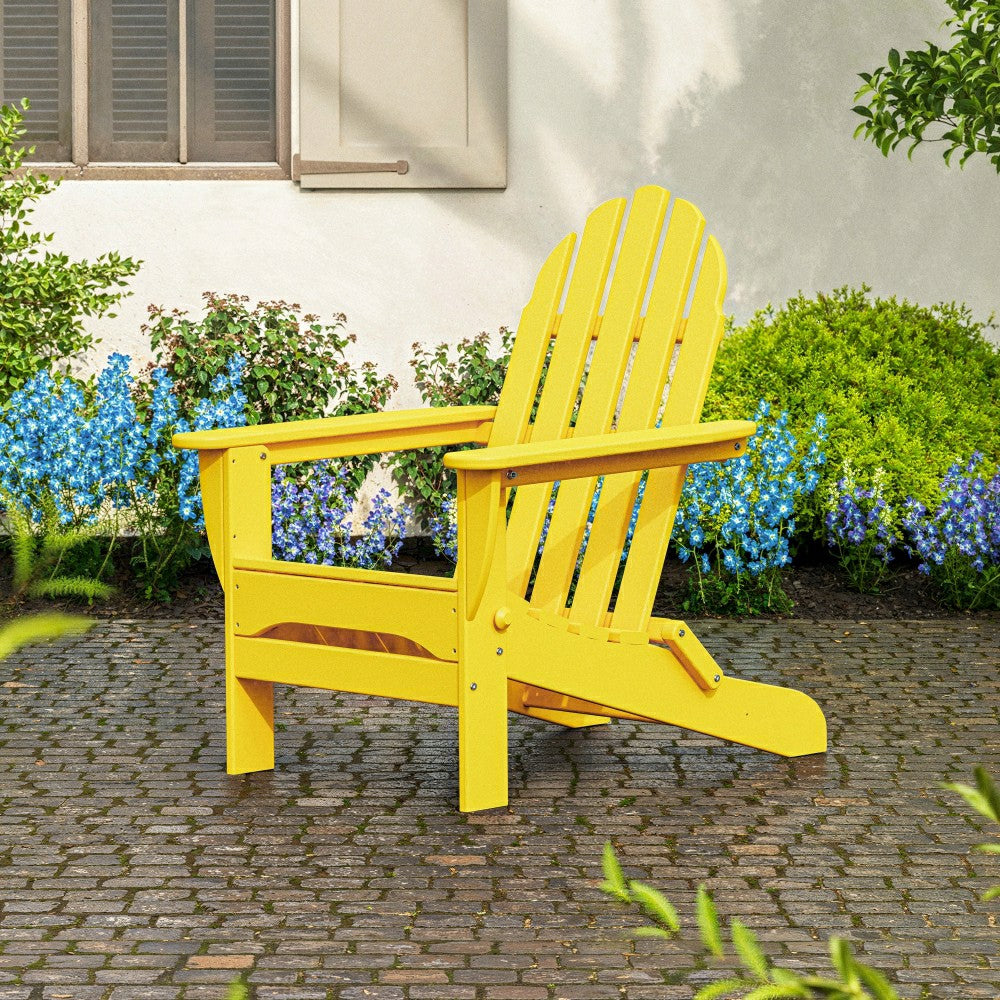 Plow & Hearth POLYWOOD® Classic Folding Adirondack Chair