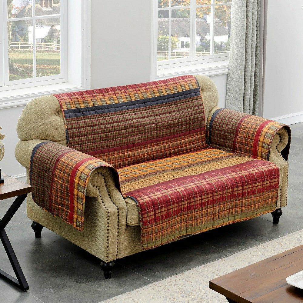 Plow & Hearth Gold Rush Reversible Chair Cover