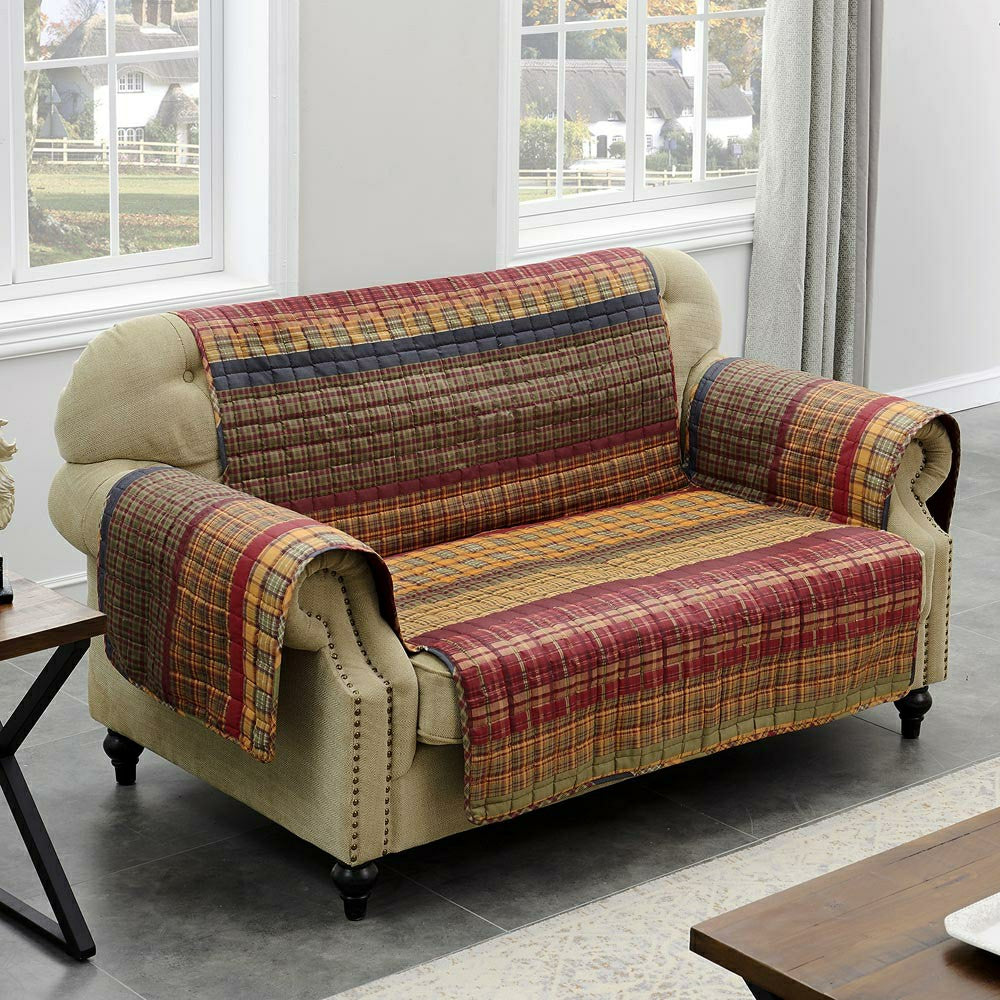 Plow & Hearth Gold Rush Reversible Chair Cover