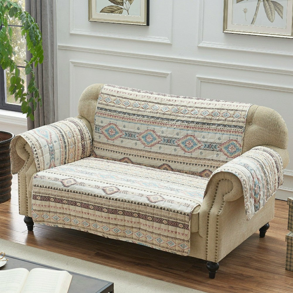 Plow & Hearth Phoenix Tan Reversible Chair Cover